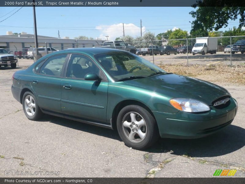 Tropic Green Metallic / Medium Graphite 2000 Ford Taurus SE