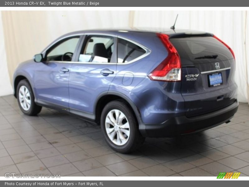Twilight Blue Metallic / Beige 2013 Honda CR-V EX