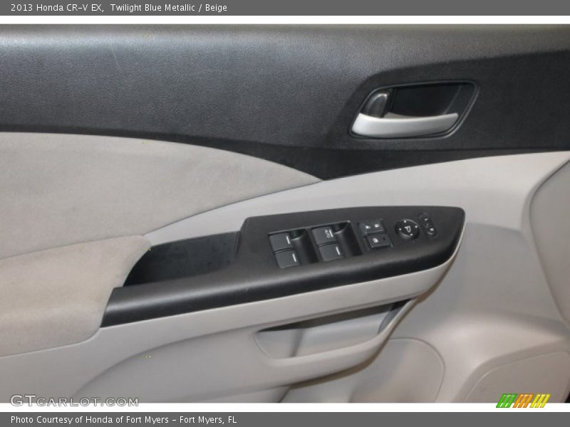 Twilight Blue Metallic / Beige 2013 Honda CR-V EX