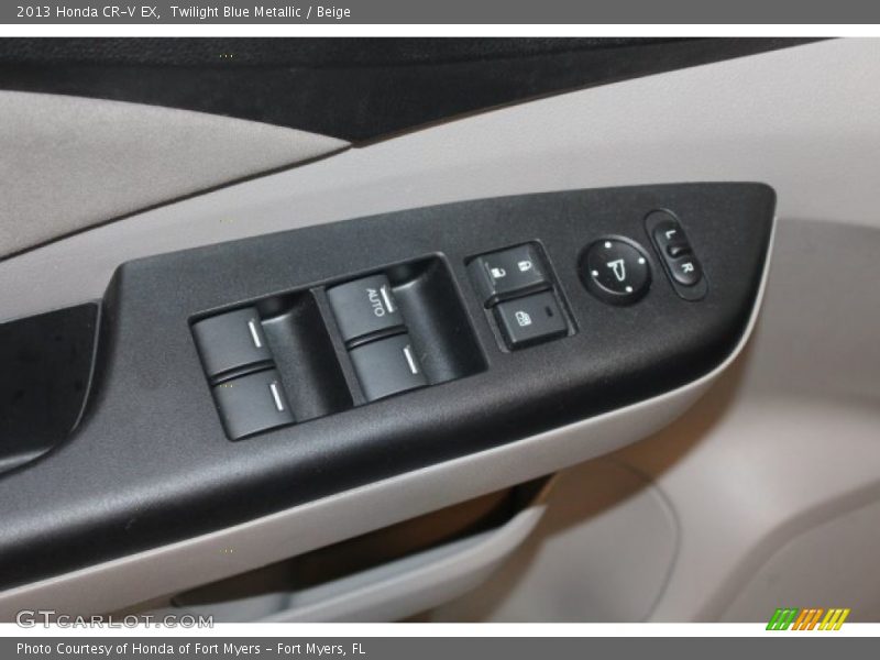 Twilight Blue Metallic / Beige 2013 Honda CR-V EX