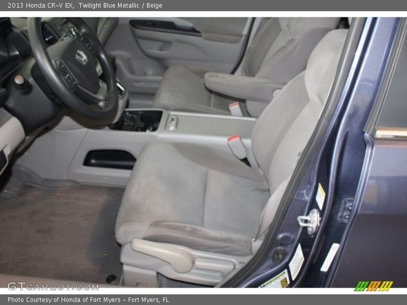 Twilight Blue Metallic / Beige 2013 Honda CR-V EX