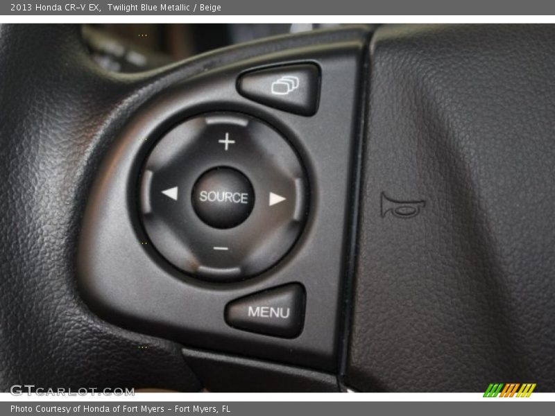 Twilight Blue Metallic / Beige 2013 Honda CR-V EX