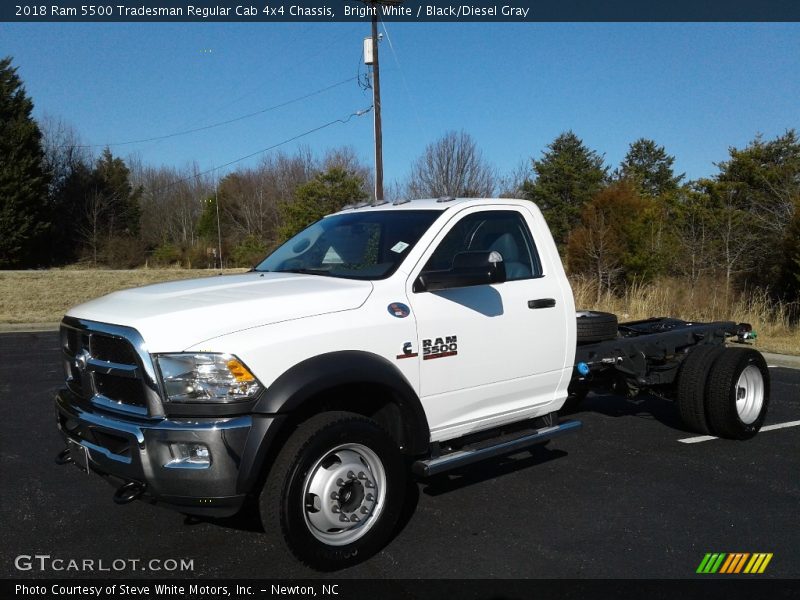 Bright White / Black/Diesel Gray 2018 Ram 5500 Tradesman Regular Cab 4x4 Chassis