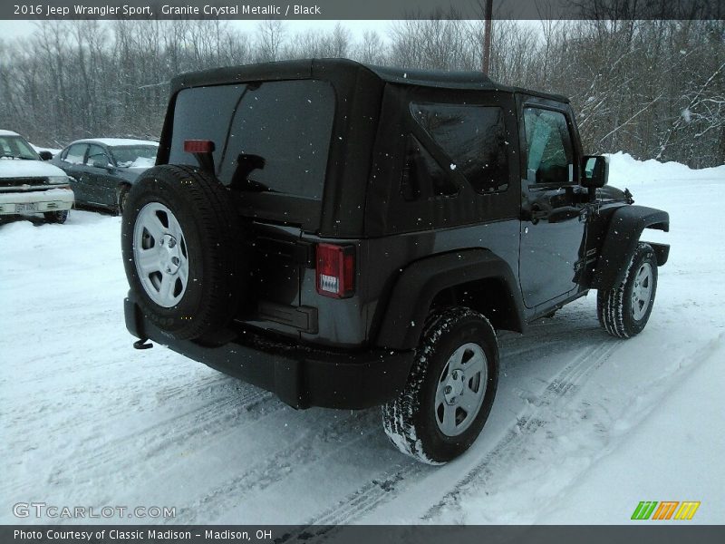 Granite Crystal Metallic / Black 2016 Jeep Wrangler Sport