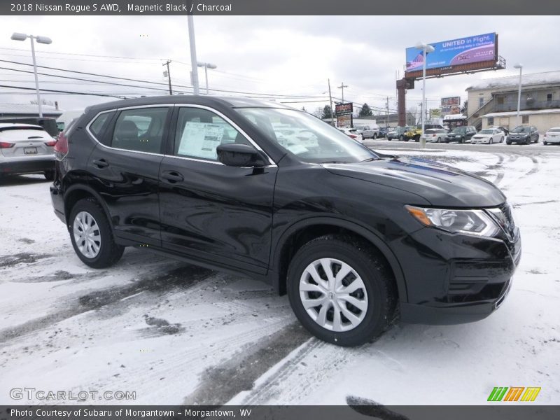 Magnetic Black / Charcoal 2018 Nissan Rogue S AWD