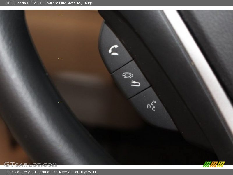 Twilight Blue Metallic / Beige 2013 Honda CR-V EX