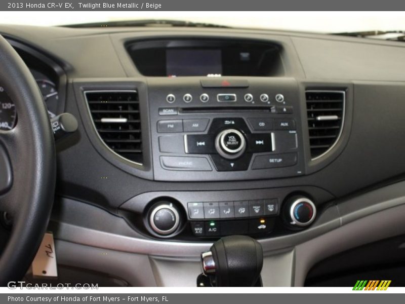 Twilight Blue Metallic / Beige 2013 Honda CR-V EX
