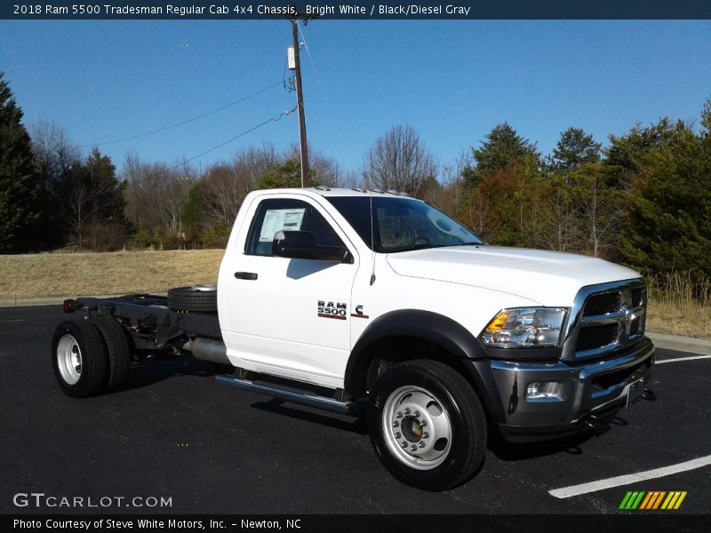Bright White / Black/Diesel Gray 2018 Ram 5500 Tradesman Regular Cab 4x4 Chassis