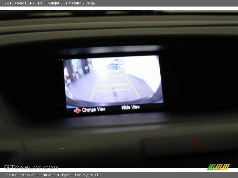 Twilight Blue Metallic / Beige 2013 Honda CR-V EX