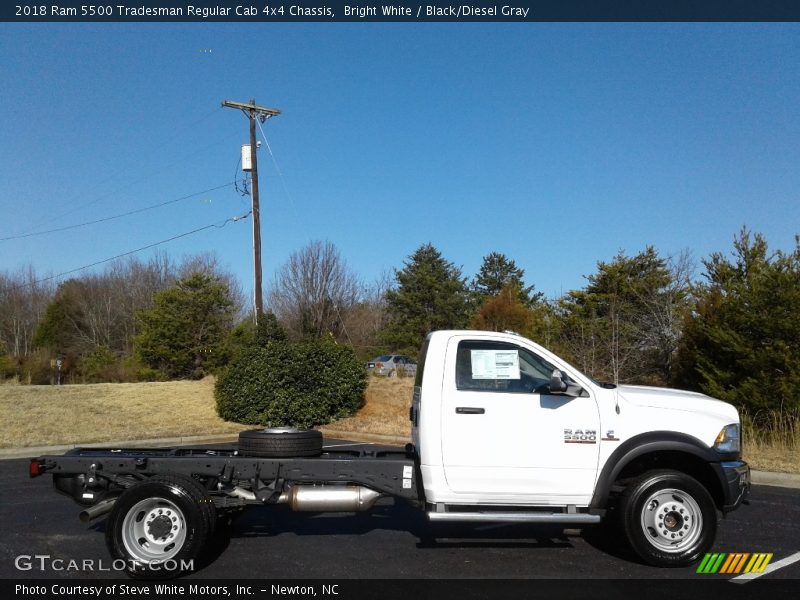 Bright White / Black/Diesel Gray 2018 Ram 5500 Tradesman Regular Cab 4x4 Chassis