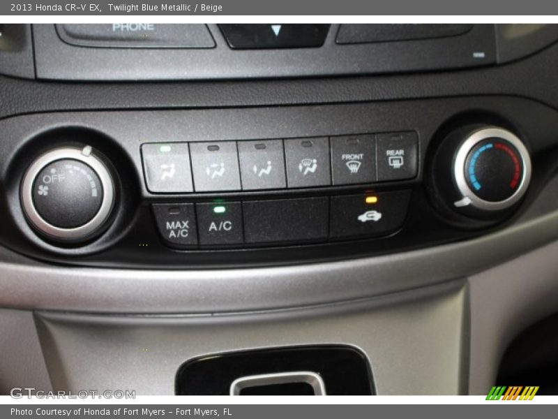 Twilight Blue Metallic / Beige 2013 Honda CR-V EX