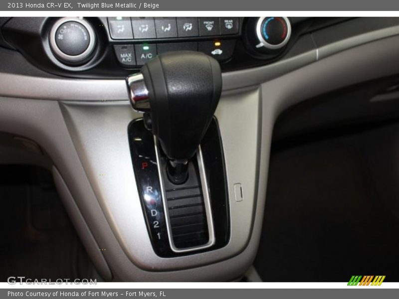Twilight Blue Metallic / Beige 2013 Honda CR-V EX