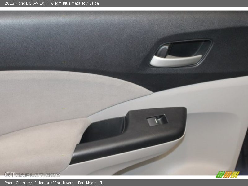 Twilight Blue Metallic / Beige 2013 Honda CR-V EX