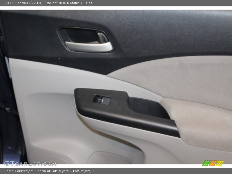 Twilight Blue Metallic / Beige 2013 Honda CR-V EX