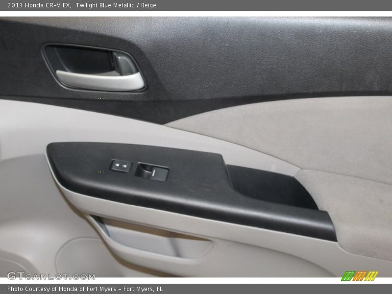 Twilight Blue Metallic / Beige 2013 Honda CR-V EX