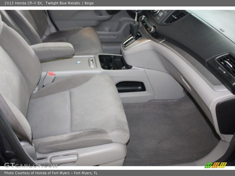 Twilight Blue Metallic / Beige 2013 Honda CR-V EX