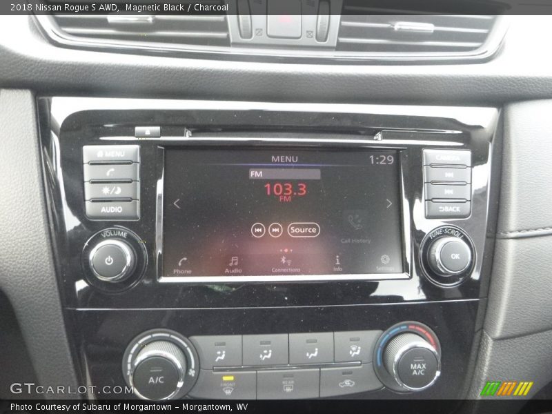 Magnetic Black / Charcoal 2018 Nissan Rogue S AWD