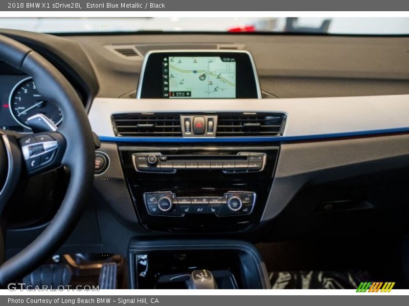 Estoril Blue Metallic / Black 2018 BMW X1 sDrive28i