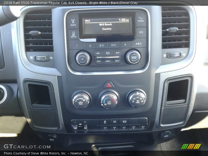 Bright White / Black/Diesel Gray 2018 Ram 5500 Tradesman Regular Cab 4x4 Chassis