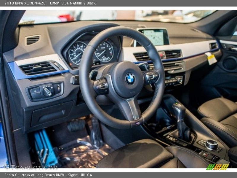 Estoril Blue Metallic / Black 2018 BMW X1 sDrive28i