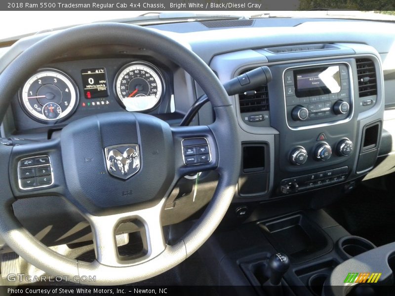 Bright White / Black/Diesel Gray 2018 Ram 5500 Tradesman Regular Cab 4x4 Chassis