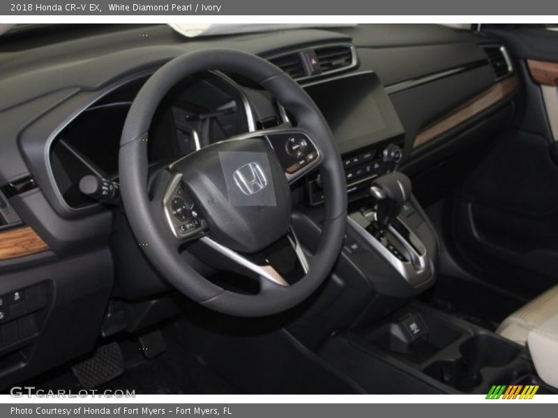 White Diamond Pearl / Ivory 2018 Honda CR-V EX
