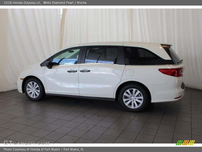 White Diamond Pearl / Mocha 2018 Honda Odyssey LX