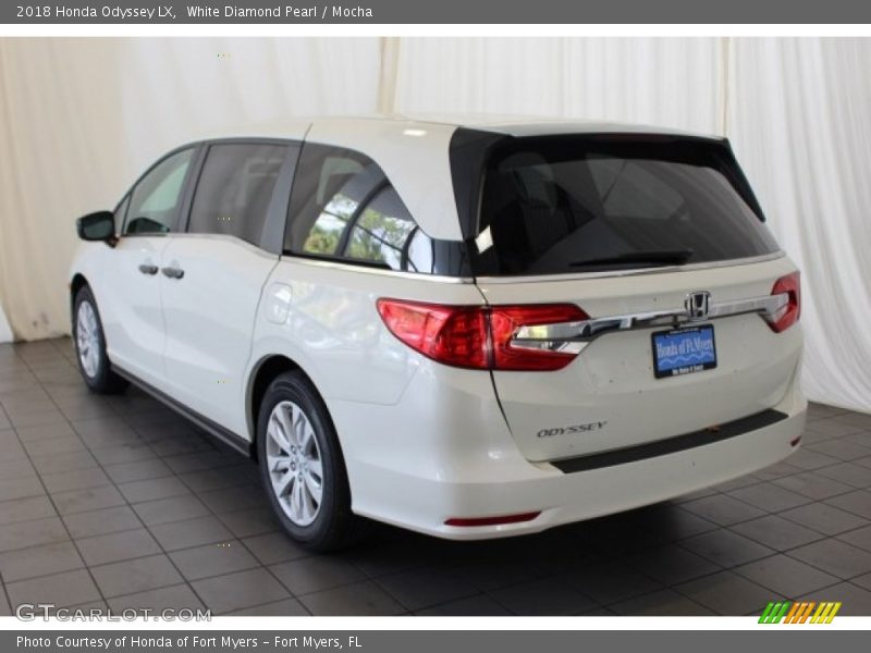 White Diamond Pearl / Mocha 2018 Honda Odyssey LX