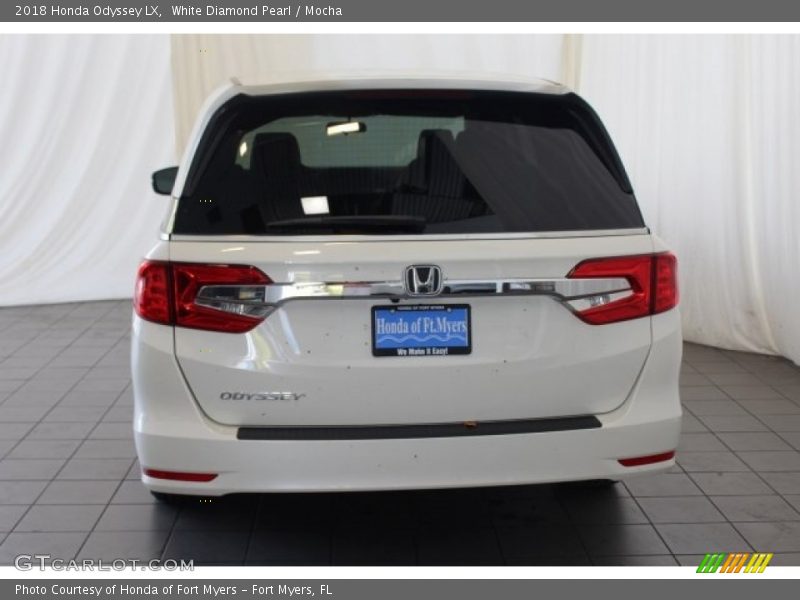 White Diamond Pearl / Mocha 2018 Honda Odyssey LX