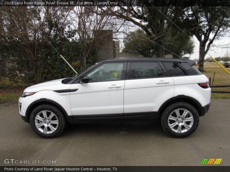 Fuji White / Lunar/Cirrus 2018 Land Rover Range Rover Evoque SE