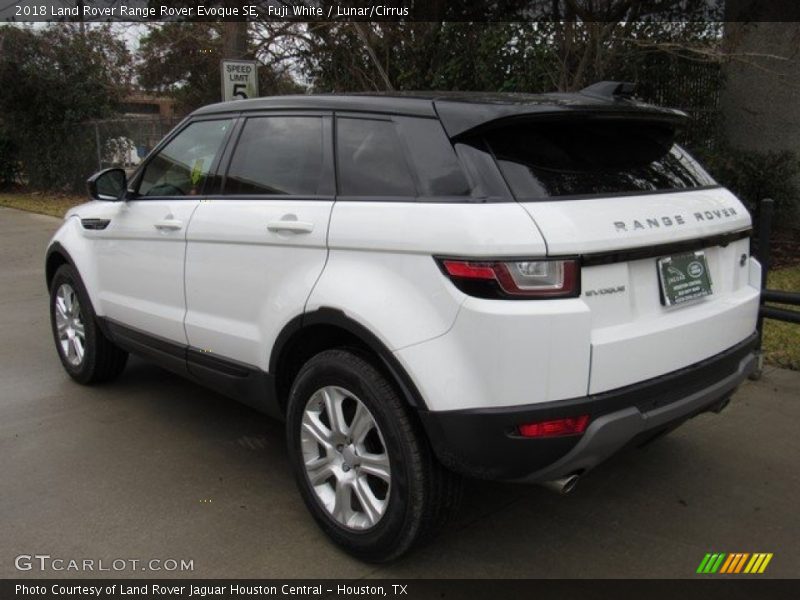 Fuji White / Lunar/Cirrus 2018 Land Rover Range Rover Evoque SE