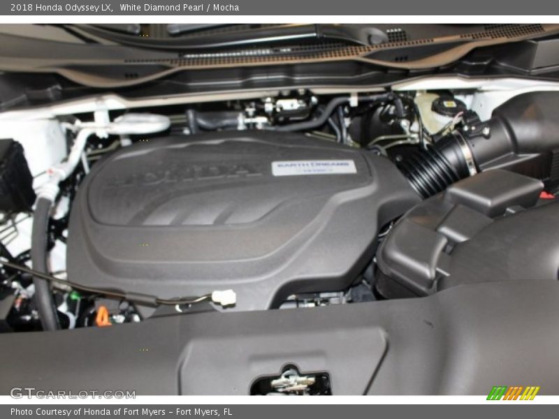 White Diamond Pearl / Mocha 2018 Honda Odyssey LX