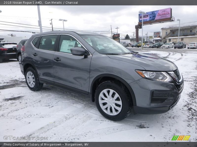 Gun Metallic / Charcoal 2018 Nissan Rogue S AWD