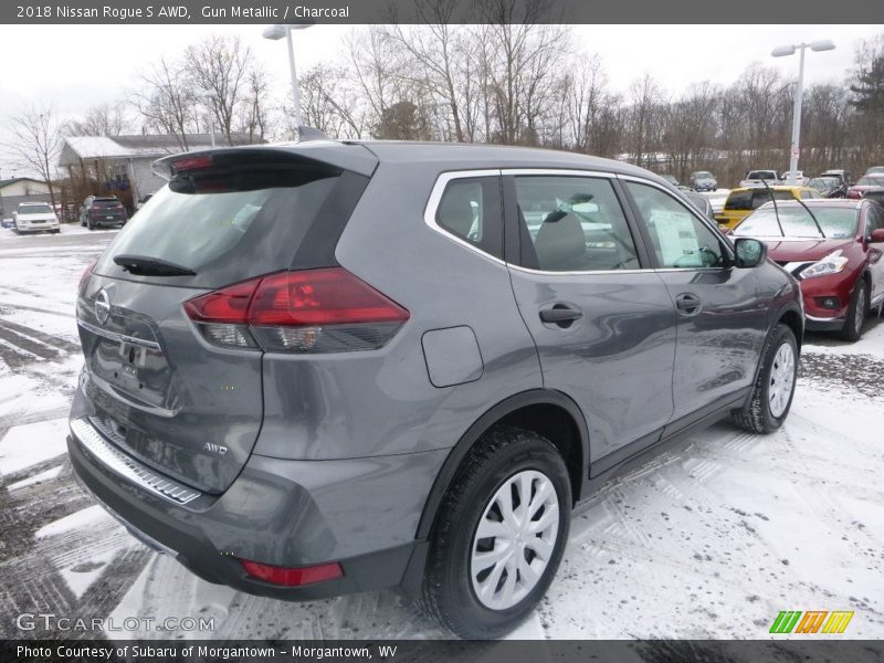 Gun Metallic / Charcoal 2018 Nissan Rogue S AWD