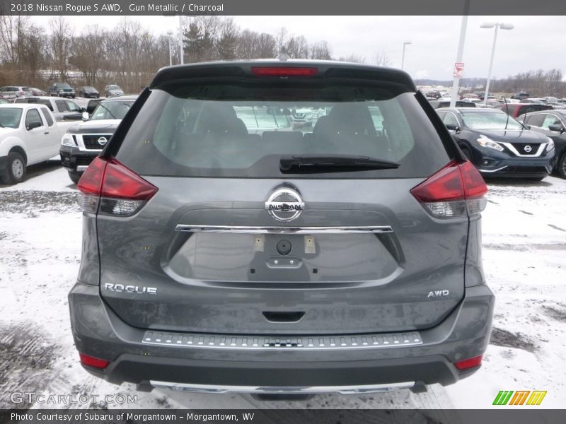 Gun Metallic / Charcoal 2018 Nissan Rogue S AWD