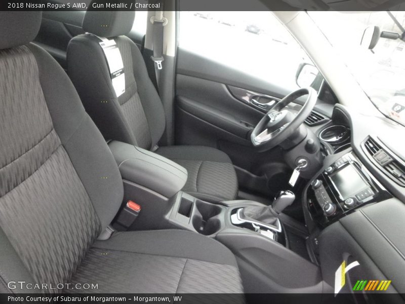 Gun Metallic / Charcoal 2018 Nissan Rogue S AWD