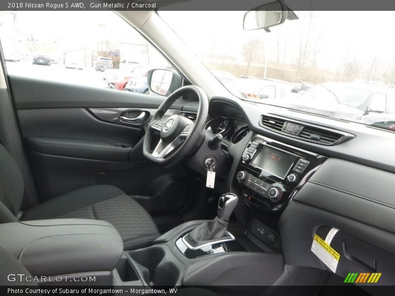Gun Metallic / Charcoal 2018 Nissan Rogue S AWD