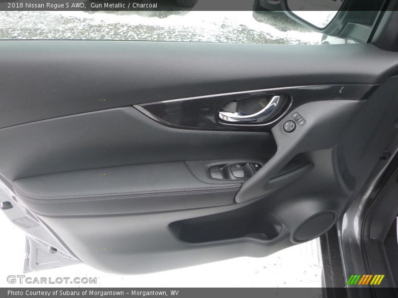 Gun Metallic / Charcoal 2018 Nissan Rogue S AWD