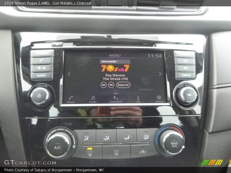 Gun Metallic / Charcoal 2018 Nissan Rogue S AWD