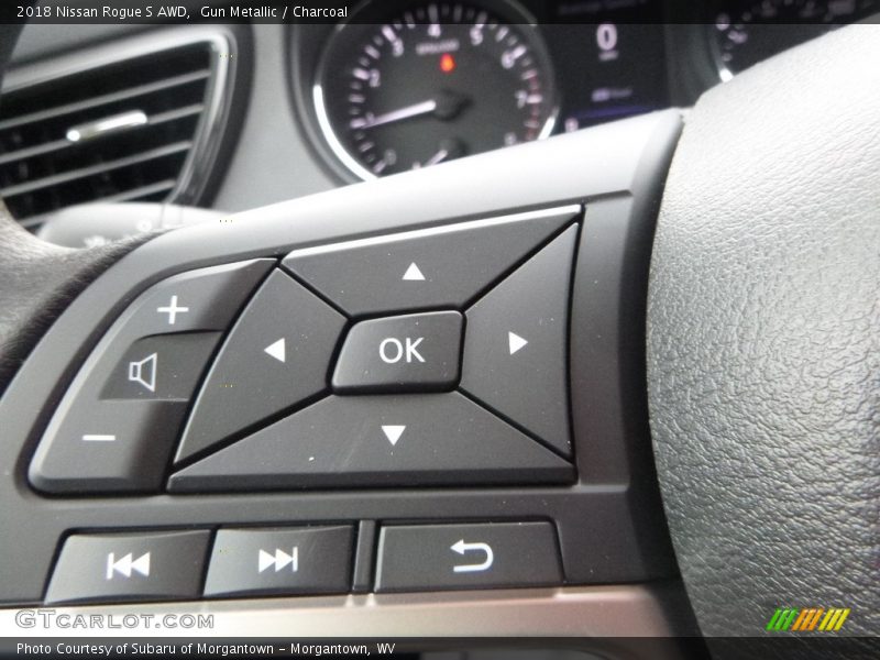 Gun Metallic / Charcoal 2018 Nissan Rogue S AWD