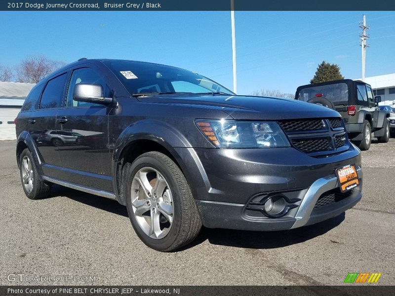 Bruiser Grey / Black 2017 Dodge Journey Crossroad