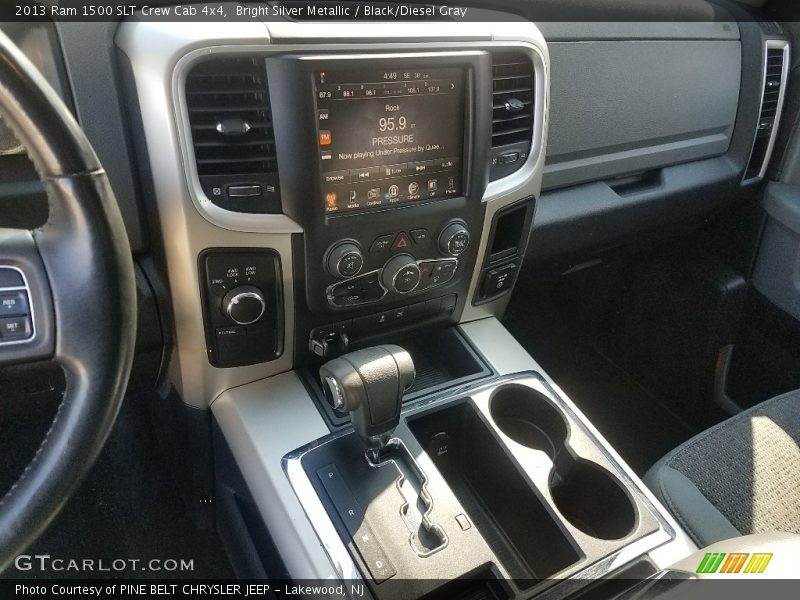 Bright Silver Metallic / Black/Diesel Gray 2013 Ram 1500 SLT Crew Cab 4x4