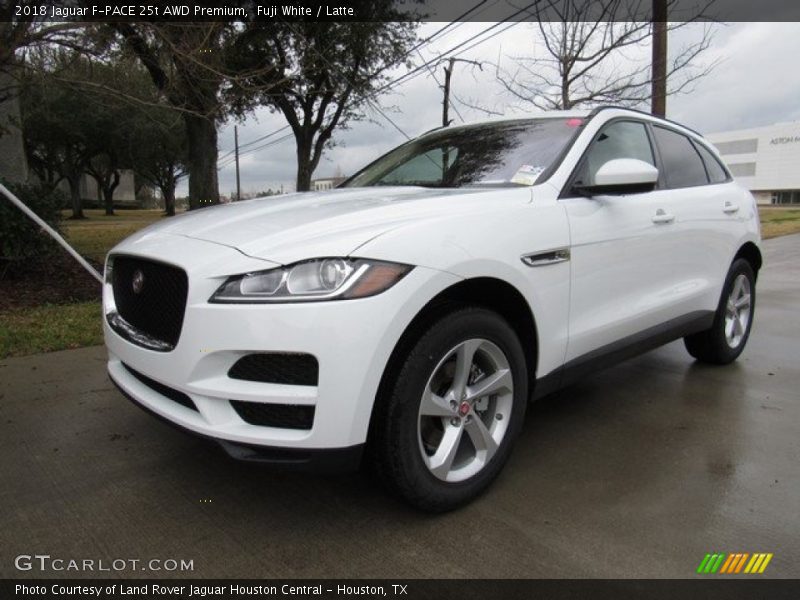 Fuji White / Latte 2018 Jaguar F-PACE 25t AWD Premium