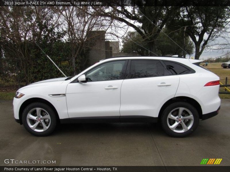 Fuji White / Latte 2018 Jaguar F-PACE 25t AWD Premium