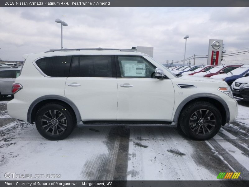 Pearl White / Almond 2018 Nissan Armada Platinum 4x4