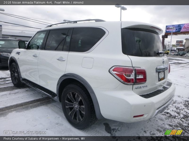 Pearl White / Almond 2018 Nissan Armada Platinum 4x4