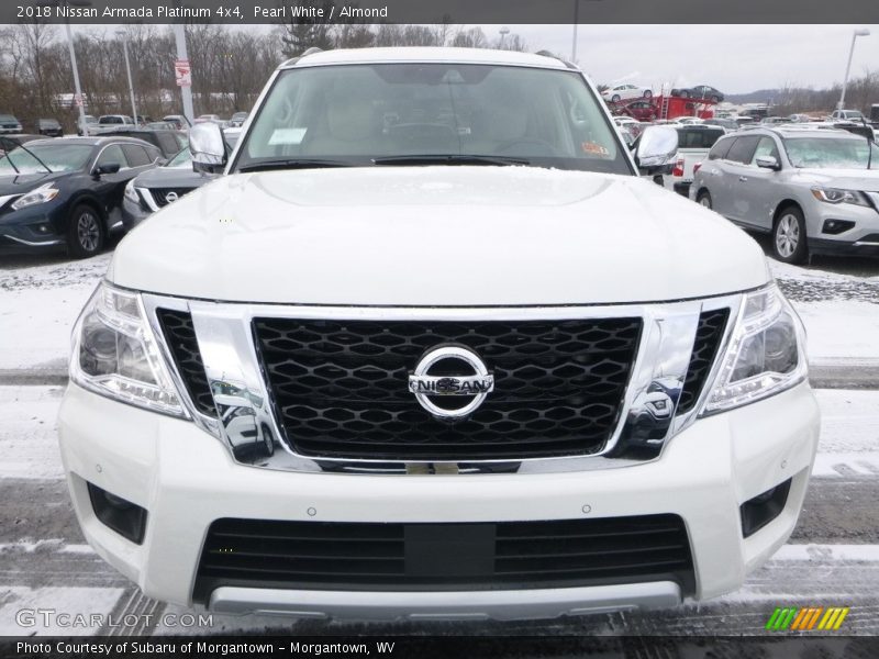 Pearl White / Almond 2018 Nissan Armada Platinum 4x4