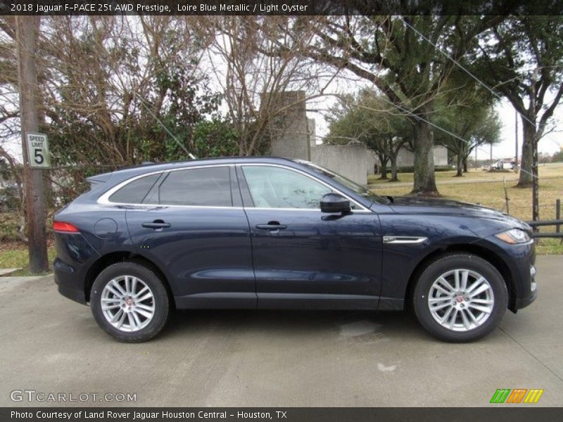 Loire Blue Metallic / Light Oyster 2018 Jaguar F-PACE 25t AWD Prestige