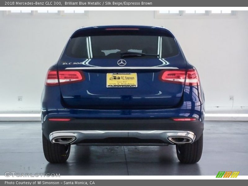 Brilliant Blue Metallic / Silk Beige/Espresso Brown 2018 Mercedes-Benz GLC 300