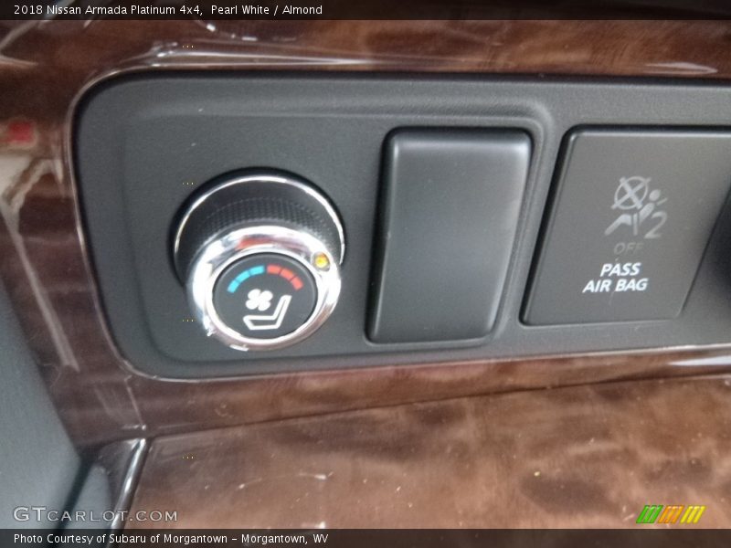 Pearl White / Almond 2018 Nissan Armada Platinum 4x4